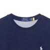 Polo Ralph Lauren FW23 Solid Color Small Pony Logo Embroidered Crew Neck Long Sleeve Fleece Sweatshirt Men sweatshirt Navy-Blue MNPOKNI16821901-410