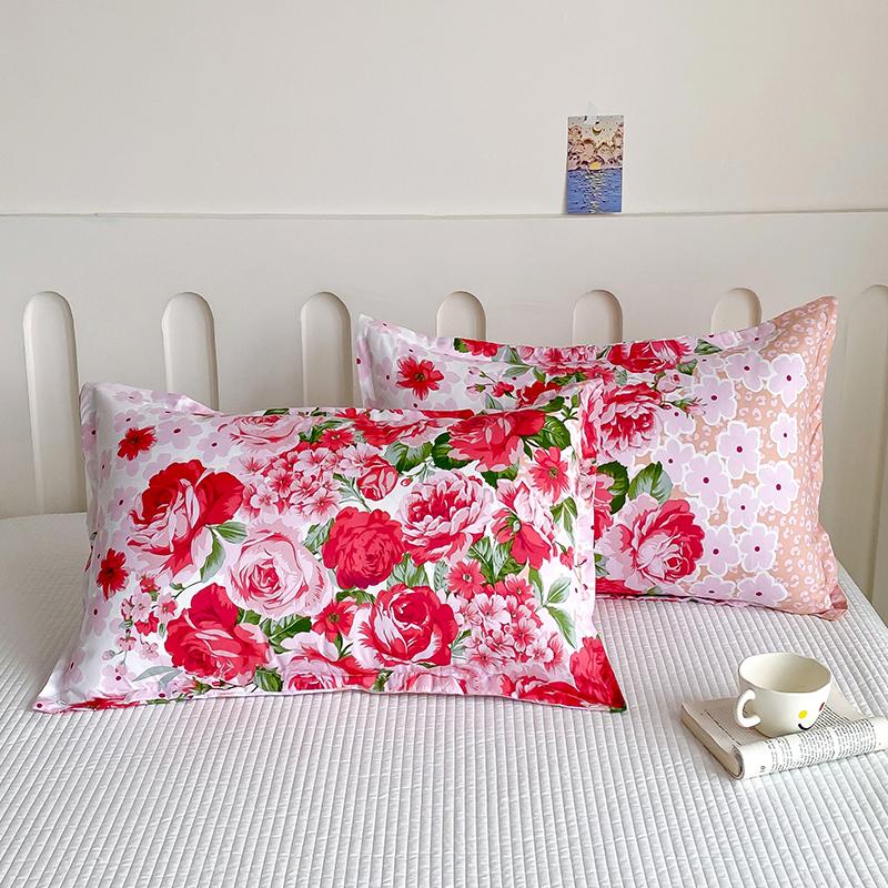 2 Pcs Reative Printed Pillowcase48x74cm Home Decorative Pillow Cover High Quality Pillow Sham