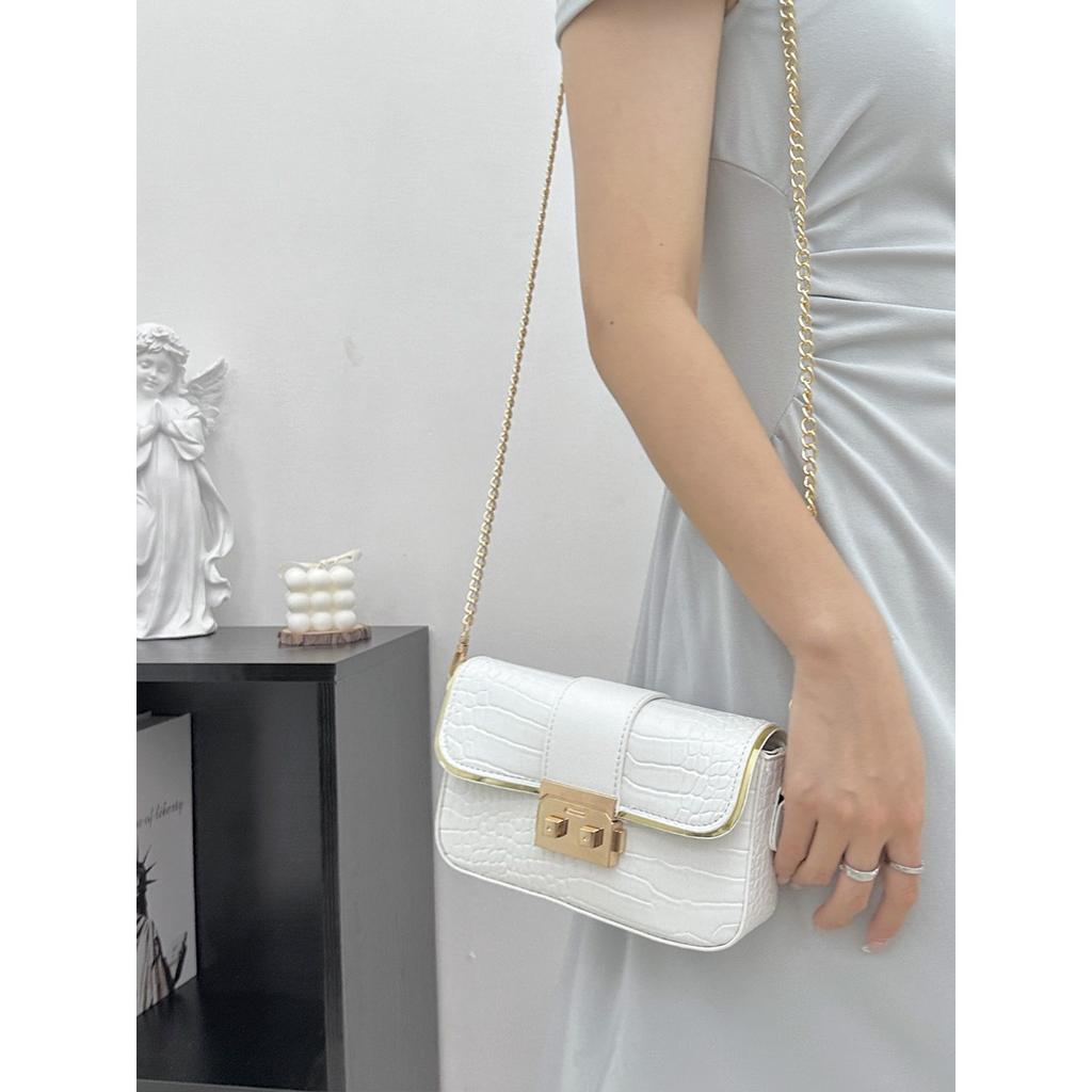 Simple and Elegant Small Square Bag Versatile Small Bag New Style Bag Women's Summer Chain One-shoulder Crossbody Bag