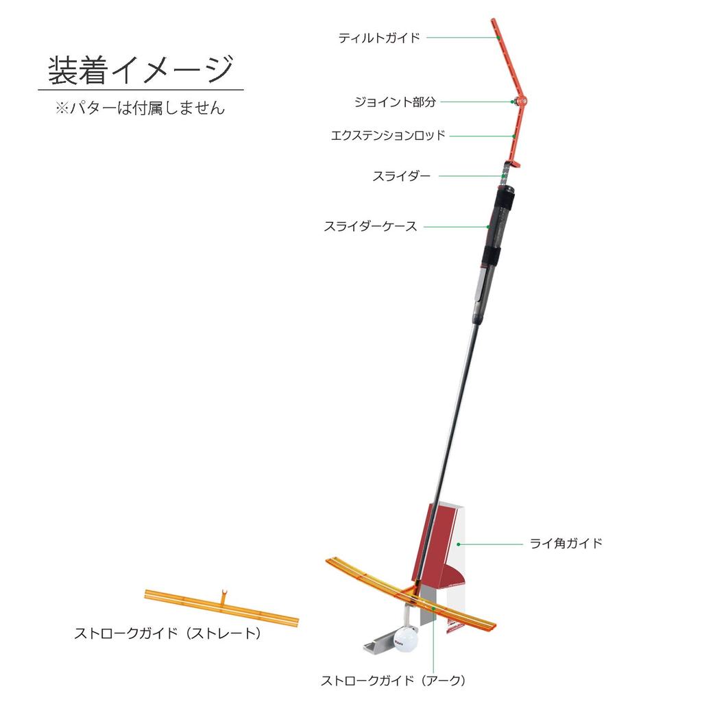 Tabata Putting Practice, Putting Training, Team Serizawa Co-Developed Serizawa Method TS Putting Stroke GV0194 Orange