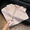 Hong Kong style burgundy printing waist silk scarf belt jeans waist accessories new square scarf fart curtain waist seal