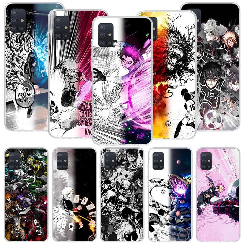 Blue Lock Football Anime Phone Case For Samsung Galaxy A52 A32 A22 A12 A02S A50S A30S A51 A31 AA71 Note 20 Ultra 10 S10 Plus Gal