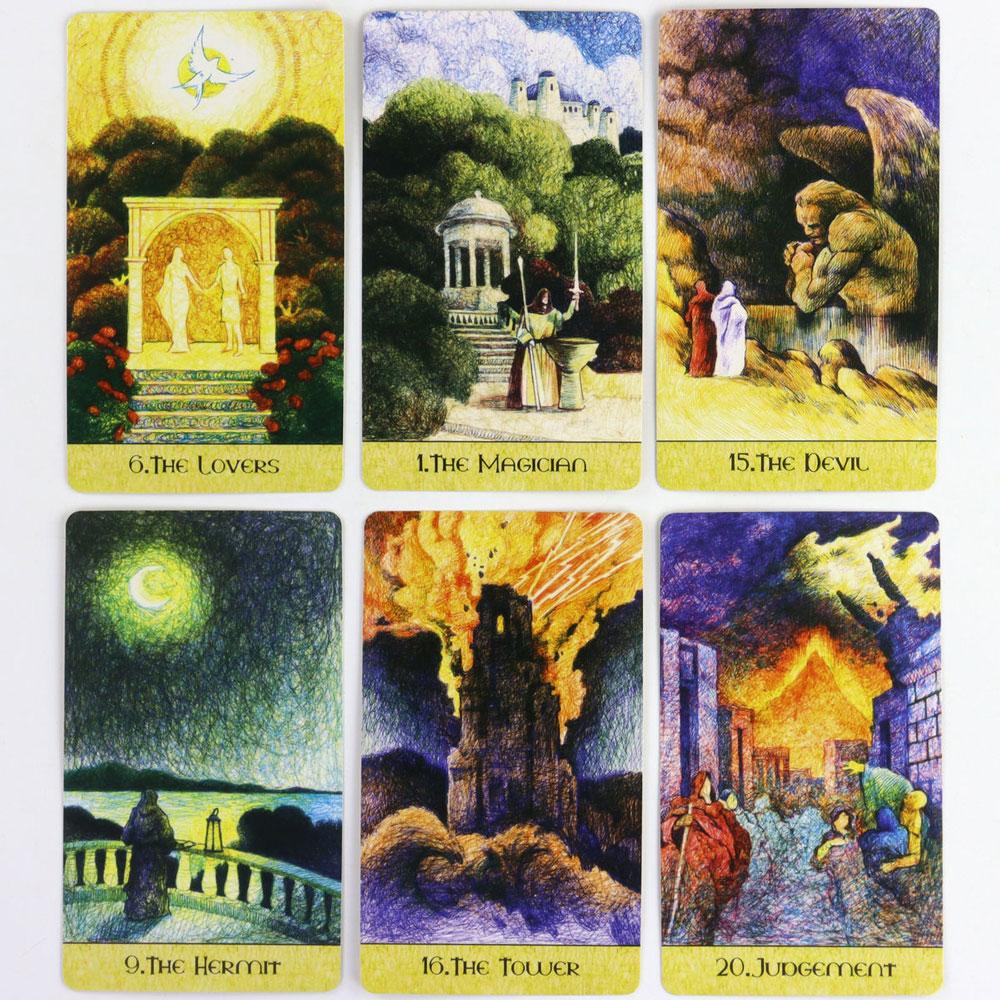 Fantasy Garden Tarot Leisure Entertainment Card Family Gathering Divination Deck Board Playing Game Cards