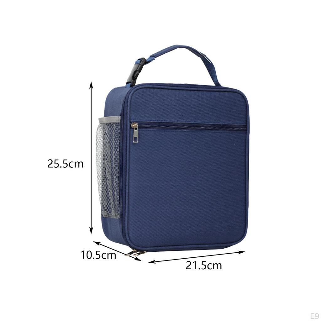 Insulated Handbag Large Capacity Picnic Tote Food Box Storage Bags for Outdoor, Fishing,