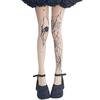 Hot-Selling Spider Web Print Stockings Tattoo Thin Black Silk Pantyhose Halloween Cos Leggings