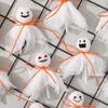 12Pcs Creative Halloween Lollipop Decoration with Sticker Cloth Cover Lollipop Packing Material Pack DIY No Lollipops