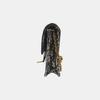 [Pre-Owned] Saddle Classic Monogram Removable Metal Chain Oblique Embroidery Fabric Saddle Bag - Very Good #IK1O9N