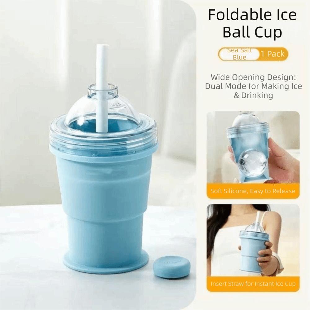 Easy To Demold Ice Cube Water Bottle Leak-Proof Silicone Collapsible Mug Office