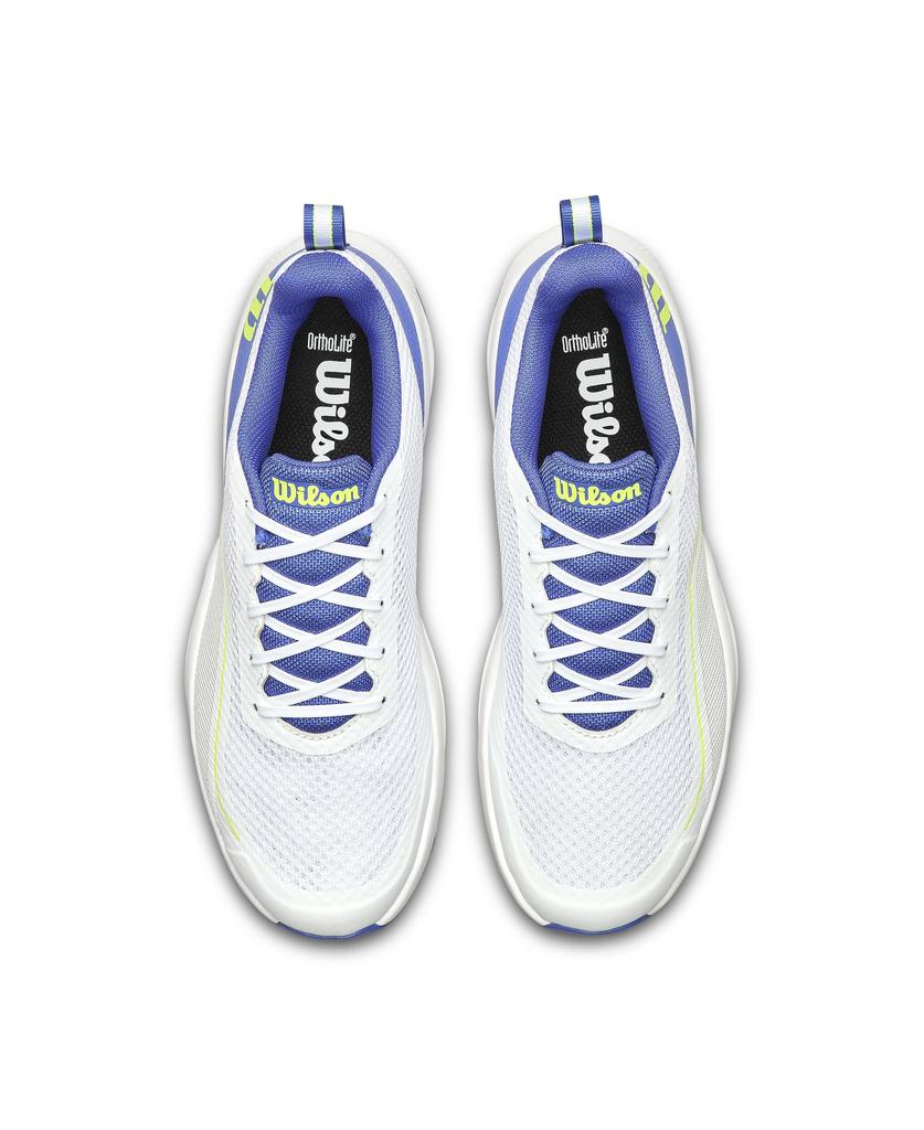Wilson Tennisschuhe WRS336730U070 RUSH PRO LITE Weiß/Amparo Blau/Sfty Gelb 25,0 cm