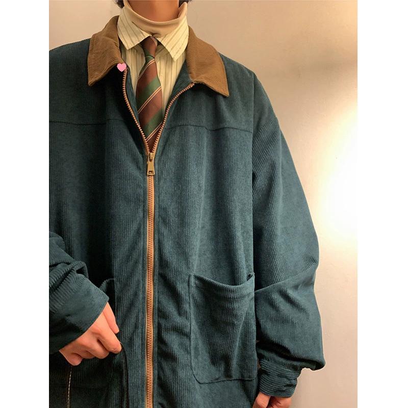 Men Bomber Jacket Plus Size Windbreakers Zipper Coats Spring Autumn Loose Cargo Outwear