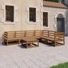 Day and Night - Day and Night Garden Furniture 7 Pieces Honey Brown Solid Pine Wood
