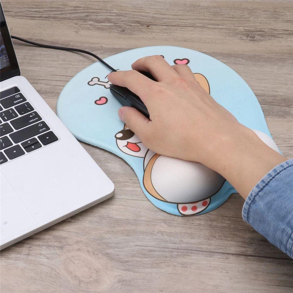 for PC Office Cute 3D Non Slip Dog Wrist Rest Corgi Mouse Pad Mouse Mat Wrist Support