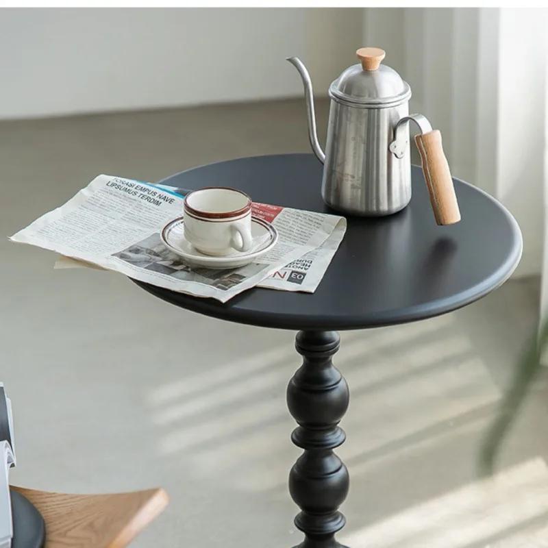 Nordic Eisen Kleine Runde Tisch Retro Wohnzimmer Kaffee Tisch Kreative Mobile Sofa Nacht Mini Tisch Bedrrom Haushalts Möbel