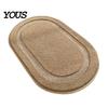 Alfombra de Baño Ovalada Alfombra, Microfibra Suave Altamente Absorbente Baño Antideslizante Antideslizante Felpa Esponjosa Felpudo para Ducha Bañera Lavabo