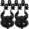 HANABASS 10pcs Aquarium Heating Rod Holders Cup Clips for Fish Tank Light Mounting Aquarium Light Brackets Clip with Suction Cups for Secure