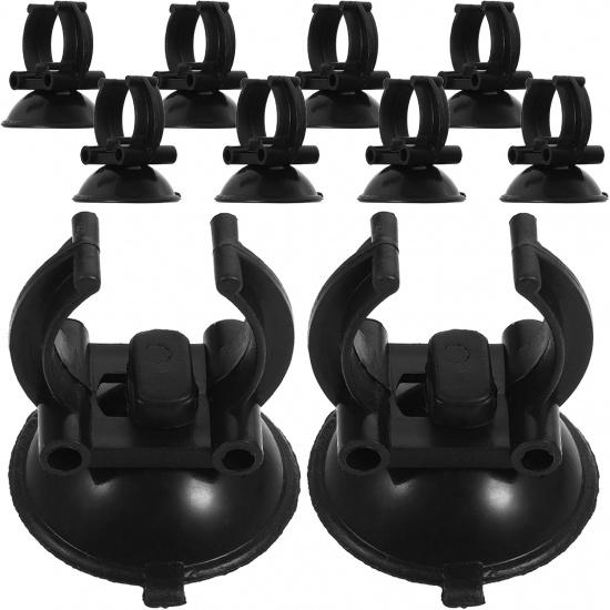 HANABASS 10pcs Aquarium Heating Rod Holders Cup Clips for Fish Tank Light Mounting Aquarium Light Brackets Clip with Suction Cups for Secure