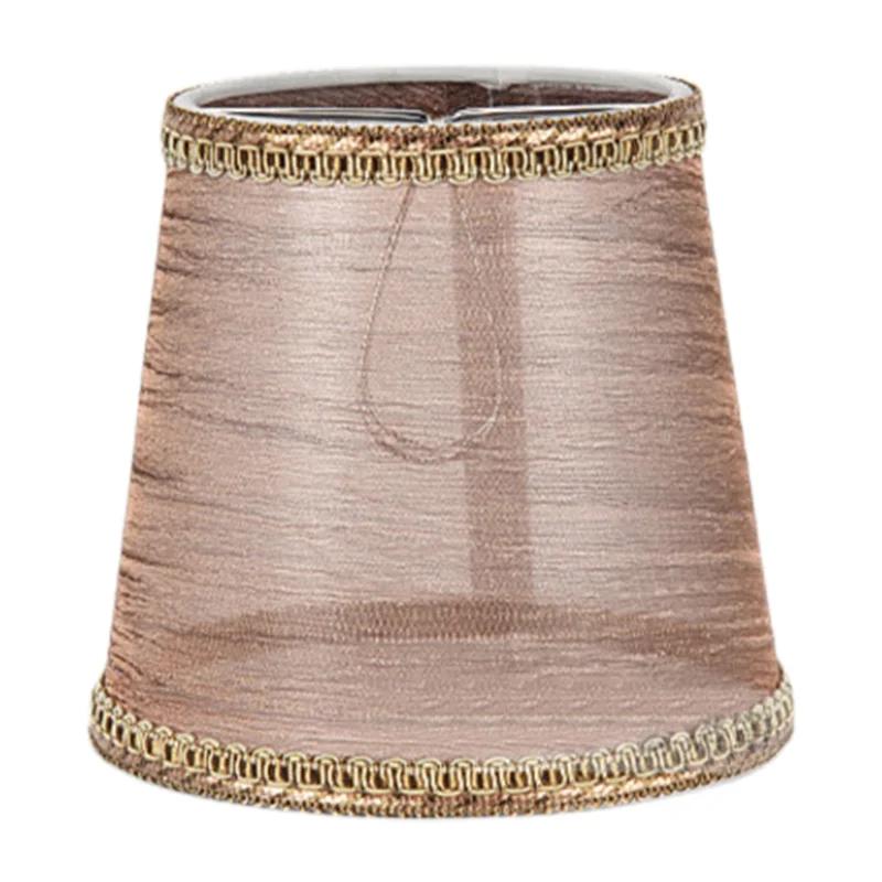 E14/E27 Nordic Style Fabric Transparent Chandelier Lampshades Art Decor Lamp Shades Bedroom Wall Lamp Cover Clip On/ Meson Type