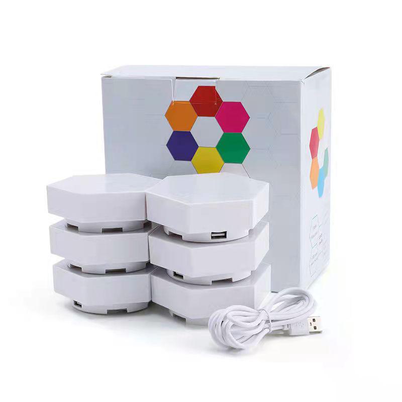 2021 RGB LED Color-Changing Honeycomb Decorative Wall Lamp