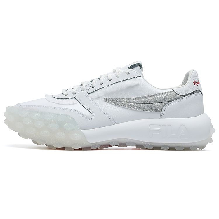 Fila Icona Gara Low-Top Sports Casual Shoes Women sneaker White Silver F12W223107FWA(S-BOX)