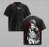 2026 Anime ReZERO Tryckt T-shirt Natsuki Subaru Tvättad Överdimensionerad T-shirt Herr Dam Kläder Sommar Kortärmad Bomulls T-shirts Casual Lösa Toppar