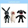 Adorable And Spooky Siren Head Horror Black Bunny Plush Stuffed Doll For Kids