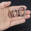 3 Size Titanium Alloy Quickdraw Keychain Men Women Titanium for Car Key Rings Holder Lightweight EDC Carabiner Accessories