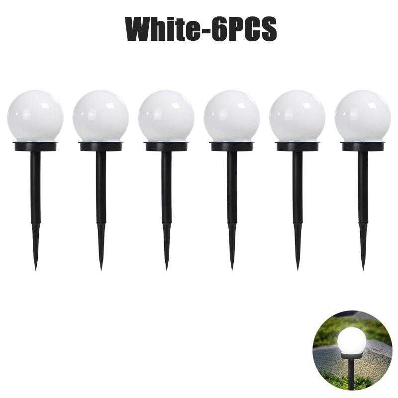 Solar LED Bulb Light Three-color Energy Saving Waterproof Simple Atmospheric Lighting Outdoor Garden Lawn Street Garden Lights