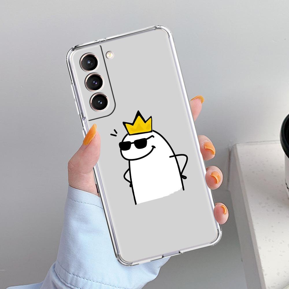 Phone Case For Samsung Galaxy S26 S25 S24 S23 S22 Ultra S20 S21 FE 5G Plus Soft Clear Cover Cute Matchstick Men Couple