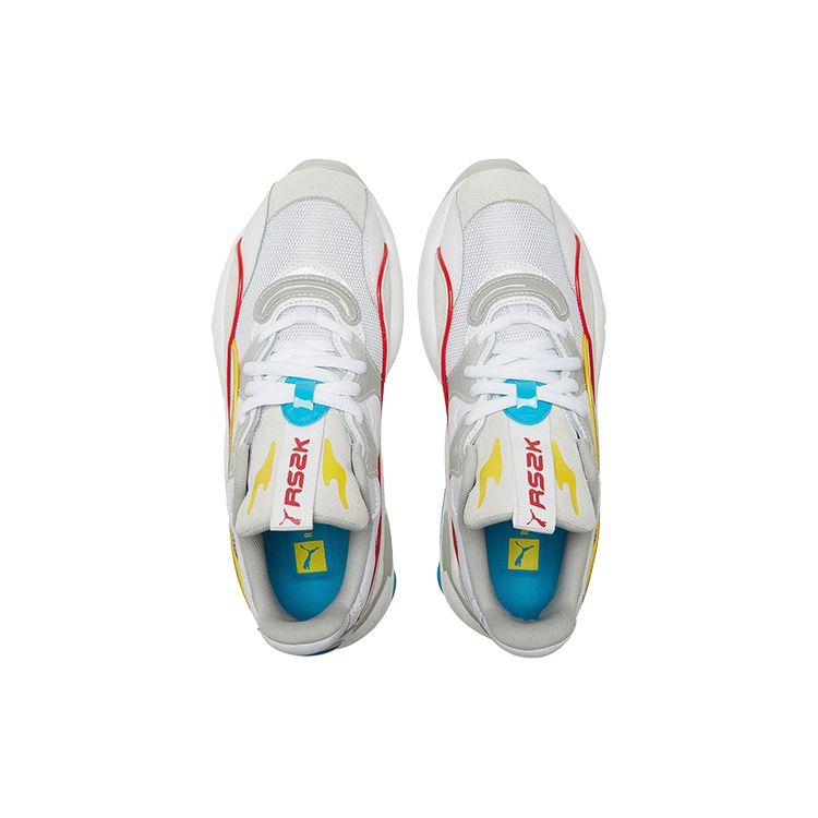 Puma Rs-2K Power Play Low Top Sneakers Women Sneakers White Gray Yellow 375132-02