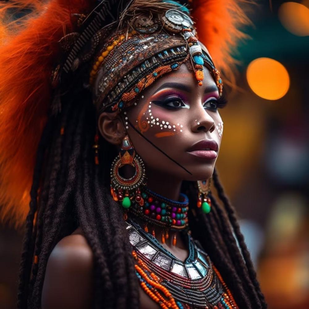 

Современные чернокожие женщины, постеры, печать для гостиной, спальни, домашний декор, африканская королева, девушка из племени, холст, настенная живопись, куадрос 21*30cm No Frame