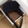 Lightweight Polka Dot Nylon Crossbody Bag Ballet Style Canvas Dumpling Bag  Spring Summer