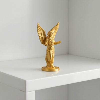 3D Printed European Angel Ornament, Matte Finish Light Luxury Home Decor with Open Arms Design, Open Arms Angel Statue with Stable Base for Entryway