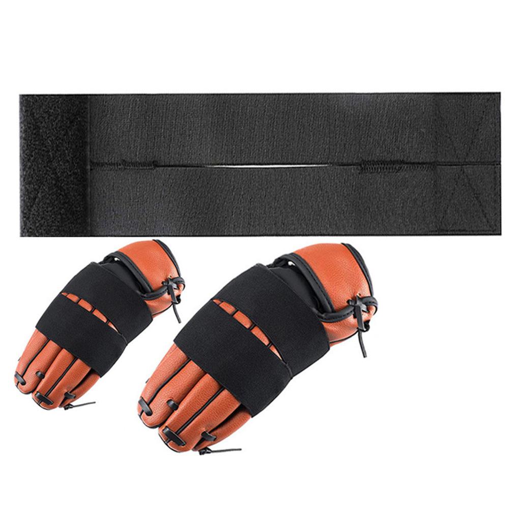 4Pcs Baseball Glove Wrap Lacing Strap Baseball Equipment Wrap Adjustable Elastic Bands Baseball Glove Strap with Sticker