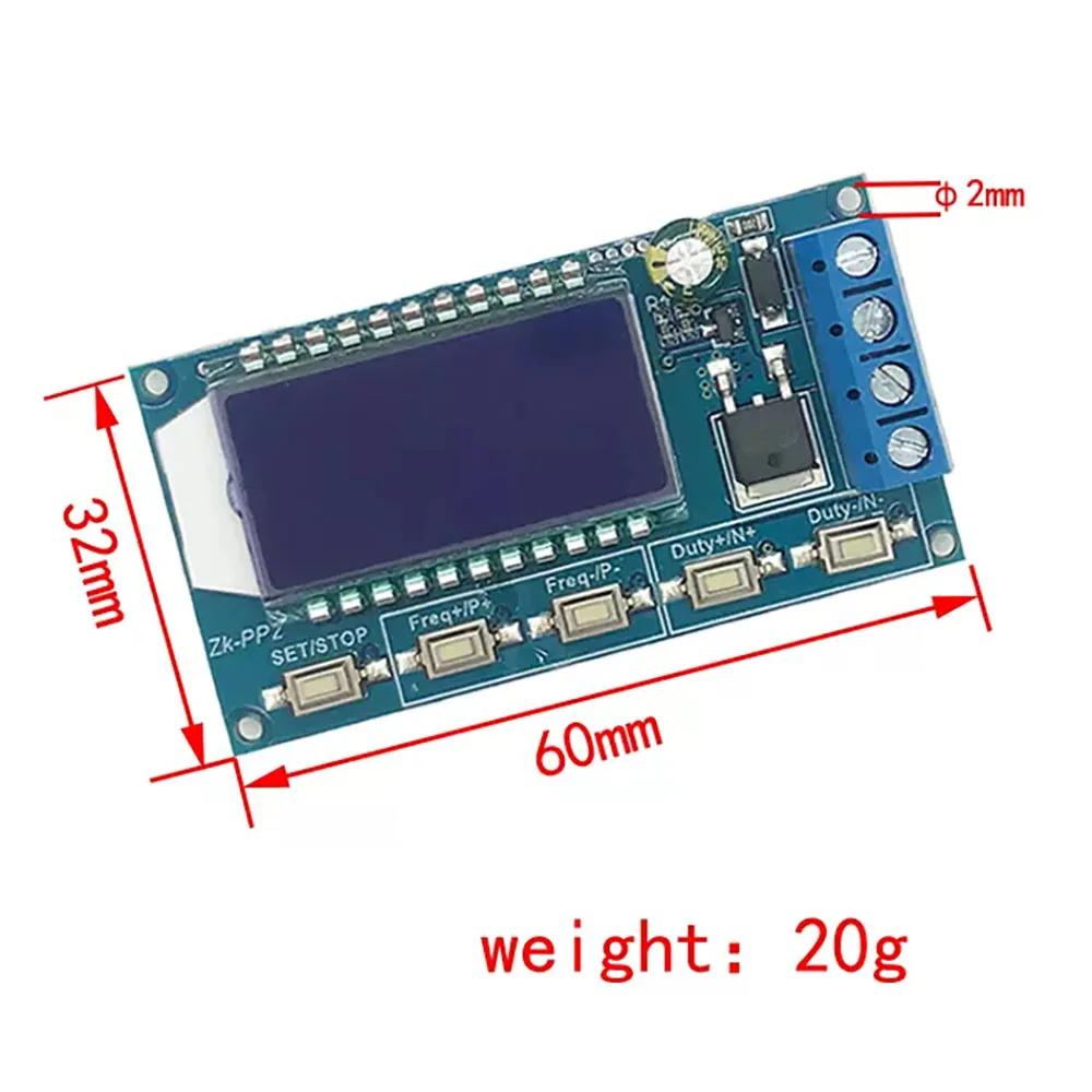 1pcs PWM Signal Generator PWM Pulse Frequency Duty Cycle Adjustable Module LCD Display 1Hz-150Khz 3.3V-30V PWM Board Module