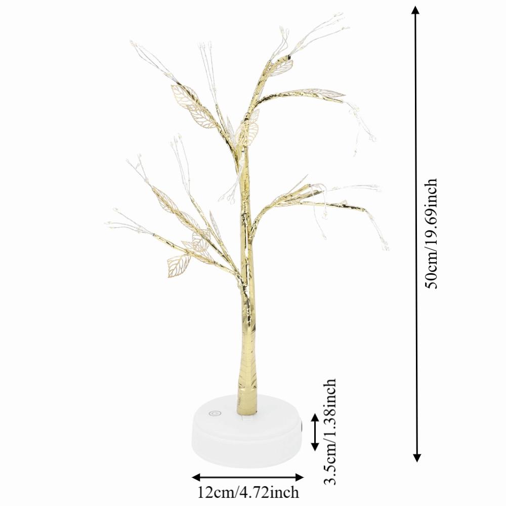 Touch Switch Artificial Leaf Bonsai LED Lamp 72 LEDs Leaf Tree Lamp Tree Shape Lamp  Christmas