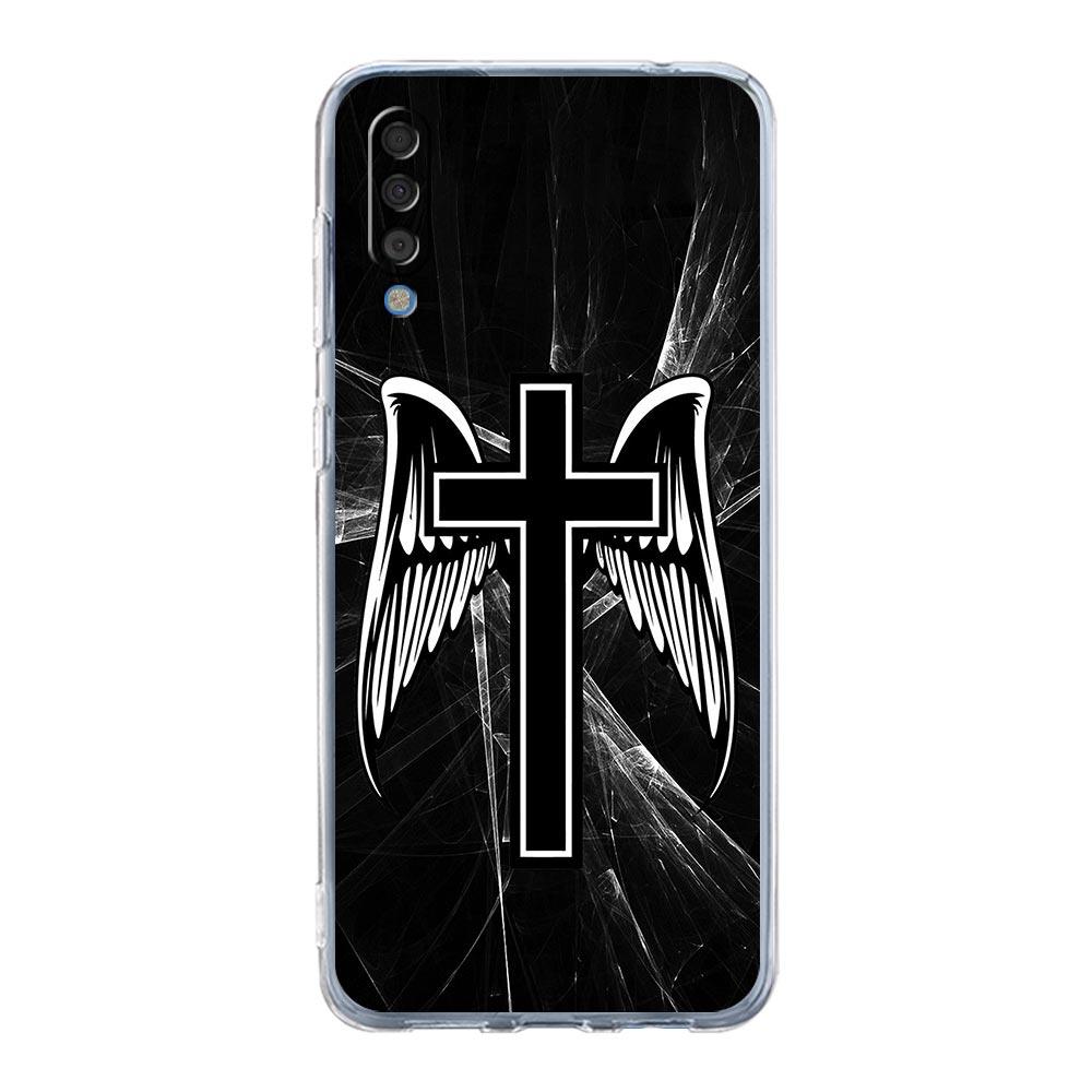 Case For Samsung A56 A36 A26 A16 A14 A12 A22 A32 5G A34 A42 A52 A54 A50 A70 A40 A20E A20S A06 Cover Bible Jesus Christ Cross