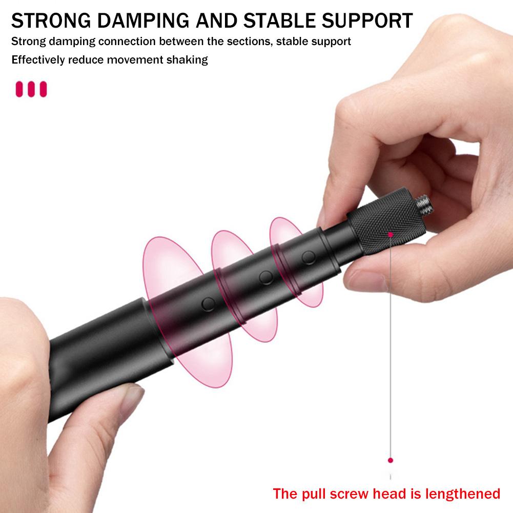 Ground-mounted Magnetic Mobile Phone Holder For Golf Mount Stand Tripod Extendable Selfie Stick Plug Stand For Smartphone D6k2