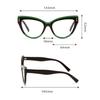 Fashion Rivet Anti-blue Light Cat Eye Reading Presbyopia Glasses Women Oversized FULL Frame Trendy Far Sight Eyeglasses