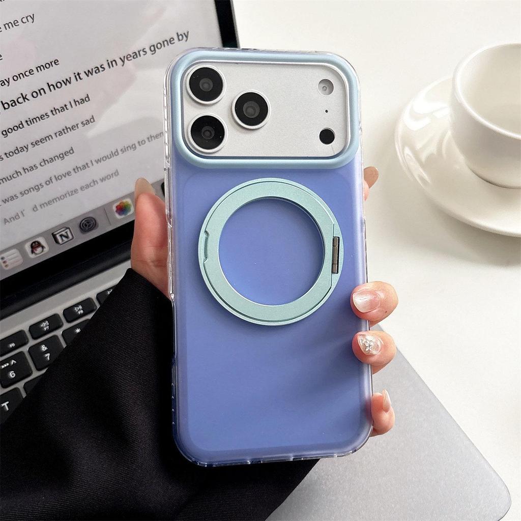 Magnetic Rotating Stand Case for iPhone 17 Pro Max - Compatible with iPhone 16 Pro Camera Button