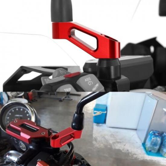 For SUZUKI DRZ400S DRZ400E DRZ400SM DRZ400 Rearview Mirror Risers Extenders Kit