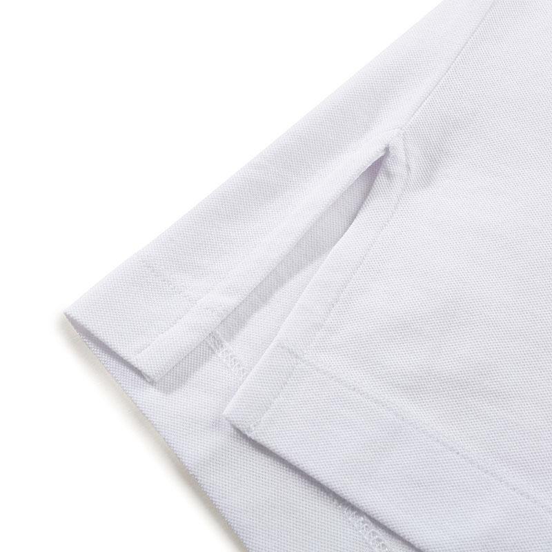 Emporio Armani Ss24 Solid Logo Plaque Polo Collar Short Sleeve Dress Women Dresses White 3DTA56-TJ9DZ-1100