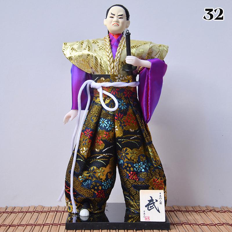 Japanese Samurai Ninja Figurines Dolls With Kimono Traditional Ninja Ornaments Home Decor Collection Arts Craft Gifts