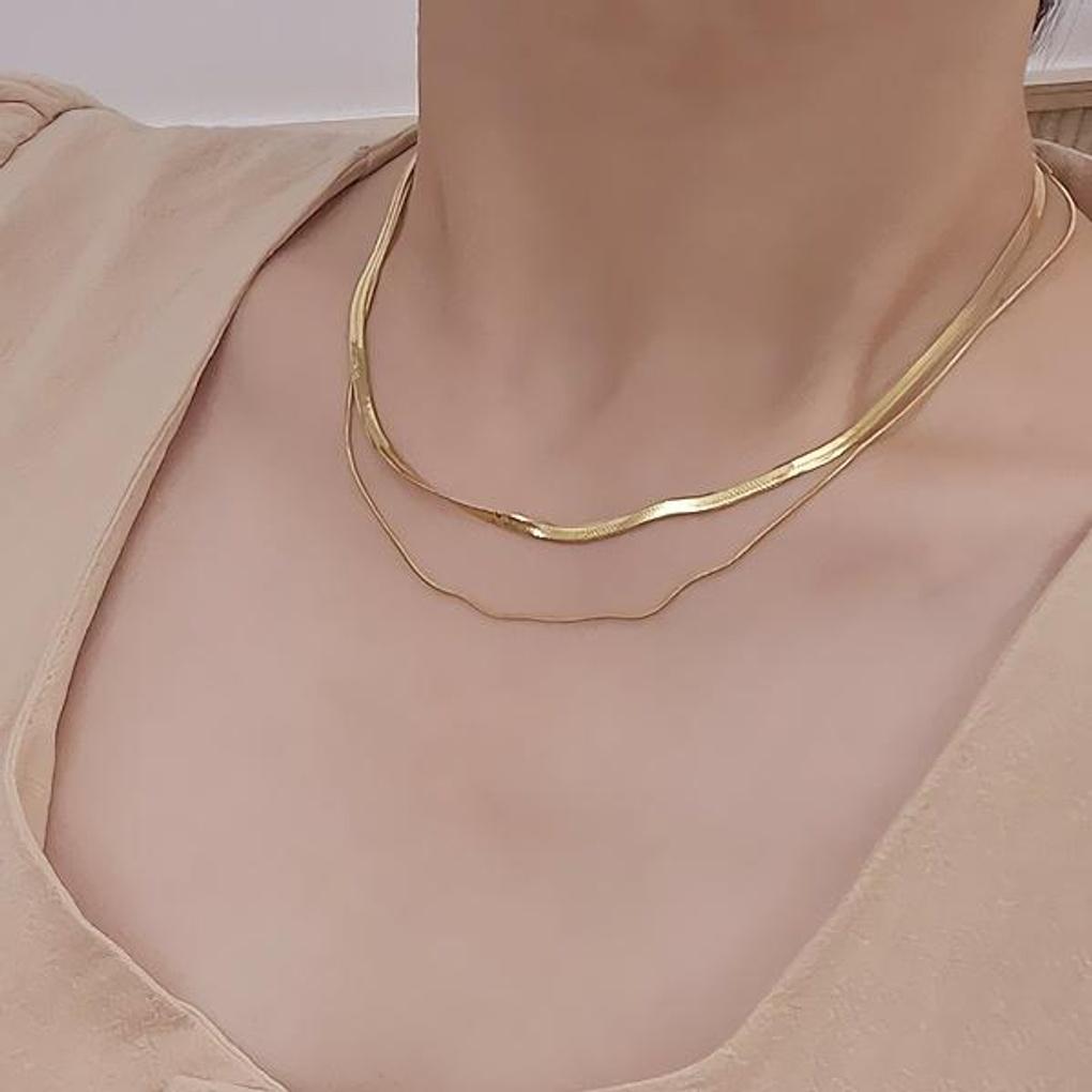 Women's Accessories Daily Double-Line Snake Necklace