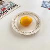 1 Piece of French Relief Retro Ceramic Plate. Household Meal Plates, Western Flat Plates, Fruit Plates, Dessert Plates