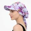 Atmungsaktive Sommer-Kopftuch-Hut Blumenmuster Turbanhut Mit Riemen Baseballkappe Tägliche Outfits