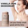 Vanilla Skin Natural Deodorant for Women & Men - Aluminum-Free, Vegan & Sensitive Skin Safe, Fresh Vanilla Scent, Eco-Friendly