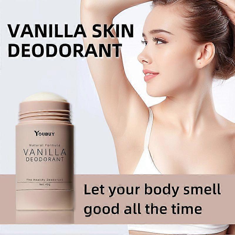 Vanilla Skin Natural Deodorant for Women & Men - Aluminum-Free, Vegan & Sensitive Skin Safe, Fresh Vanilla Scent, Eco-Friendly