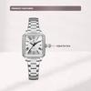 NAVAFORCE Women's Quartz Watch Ceremony Party Stainless Steel Strap Waterproof Square Roman Dial Women's Casual Fashion Accessories Watch NF5065