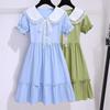Girls Summer Thin Princess Dress With Doll Collar Stylish And Fashionable Childrens Clothing For Kids