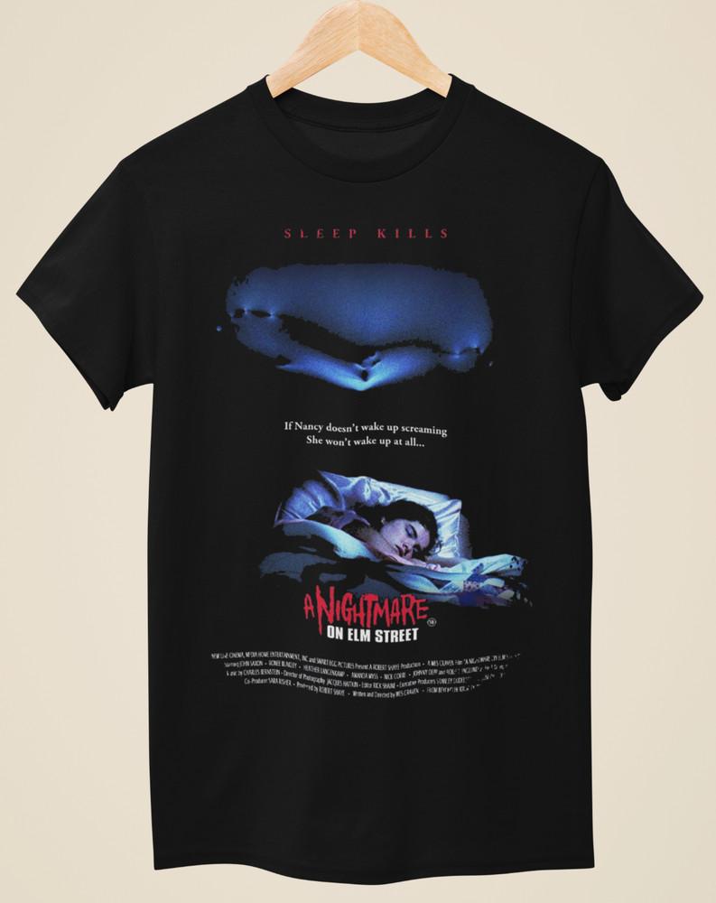 A Nightmare on Elm Street - Movie Poster Inspired Unisex Black T-Shirt Unisex T-Shirt XL